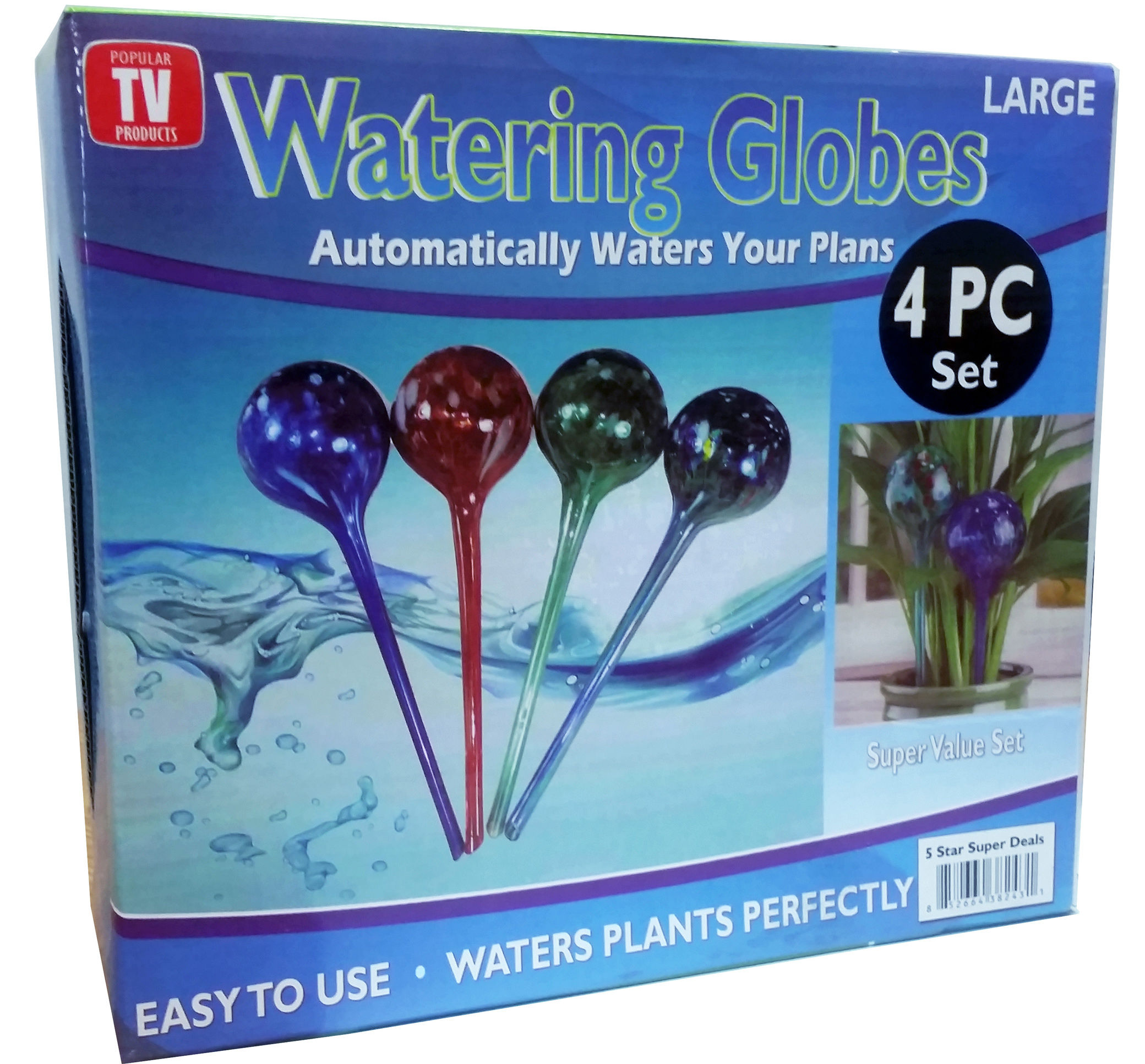 Plant Watering Globes Automatic Watering Bulbs 4pc Large Just 14.95