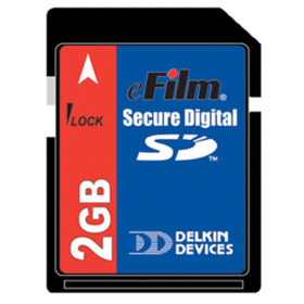 DELKIN 2GB SD MEMORY CARD SECURE DIGITAL