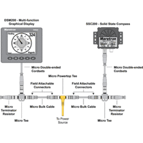 MARETRON DSM200 BASIC COMPASS W/ DISPLAY & CABLINGmaretron 