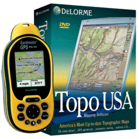 DELORME EARTHMATE PN-20 GPS TOPO NATIONAL, 1GB, SD READERdelorme 