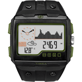 TIMEX EXPEDITION WS4 ALTITUDE COMPASS WEATHER BLACK/GREENtimex 