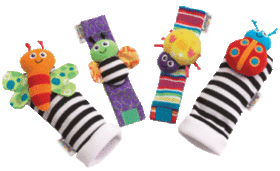 LAMAZE LC27111 WRIST RATTLE SET