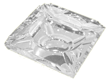 Crystal Cigar Square Ashtray Model CR-40