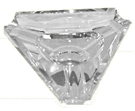 Crystal Cigar Triangle Ashtray Model CR-41