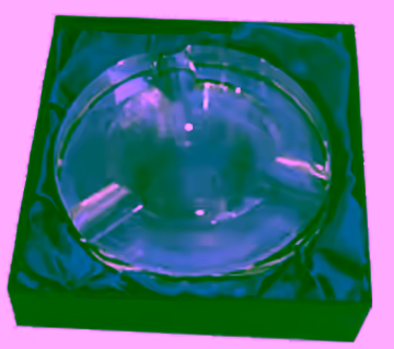 Crystal Cigar Round Ashtray Model CR-43