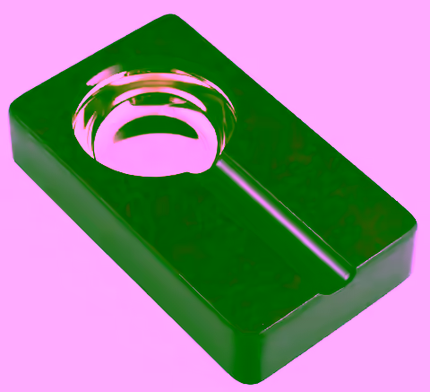 Oblong Porcelain Cigar Ashtray Model FW-110AB