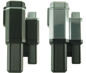 Space Quad Quadruple Blue Torch Flame Lighter