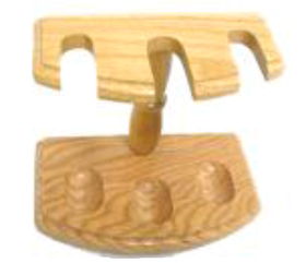 Triple Wood Pipe Rack Model VG-003
