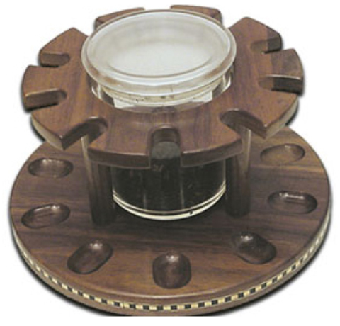 Pipe Rack with Pipe Tobacco Jar