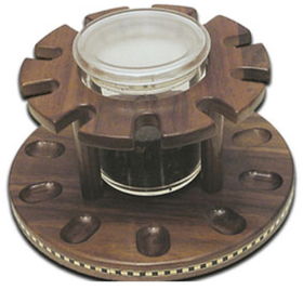 Pipe Rack with Pipe Tobacco Jar