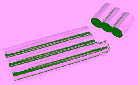 Cigar Tube and Stainless Flask Combo Model 902-3