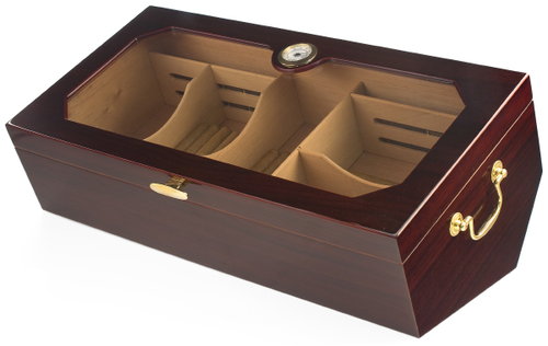 Display Humidor 200ct w/Glass Locking Top