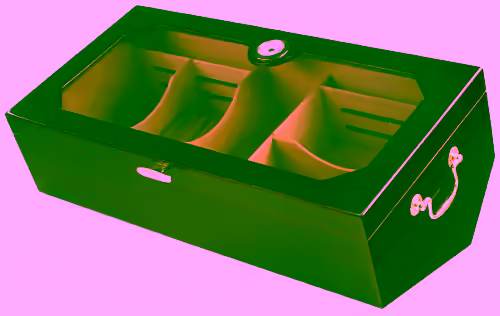 Display Humidor 200ct w/Glass Locking Top