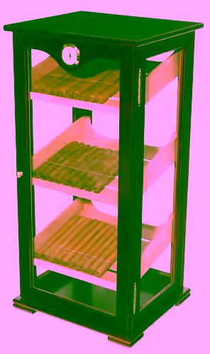 Display Humidor w/ 3 Removable Cedar Shelves