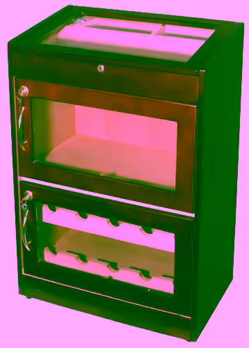Display Humidor & 10 Wine Bottles