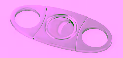 Oval Double Blade Metal Cutter w/case