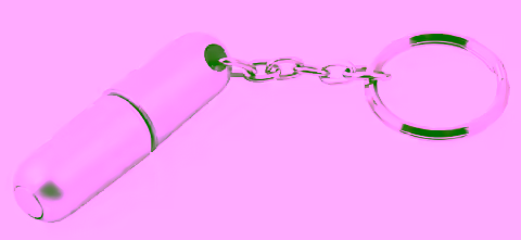 Bullet SS Cutter Rubber Coated w/Key Ring (box of 25)