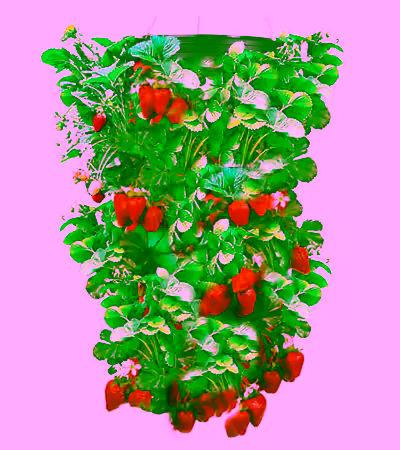 Vertical Grow Bag Strawberry Planter