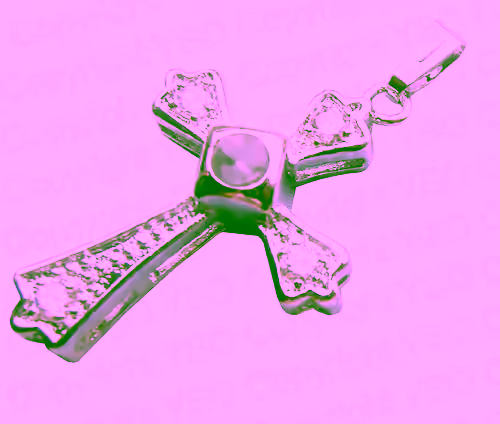 Lord's Prayer Cross Pendant