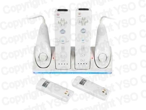 Wii 4-Dock & Nunchuck Charging Station