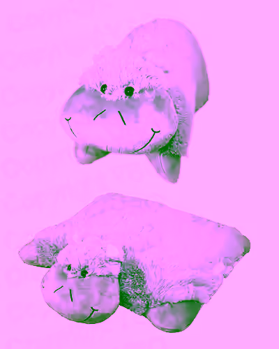 Large - Pet Hippo Animal Pillow