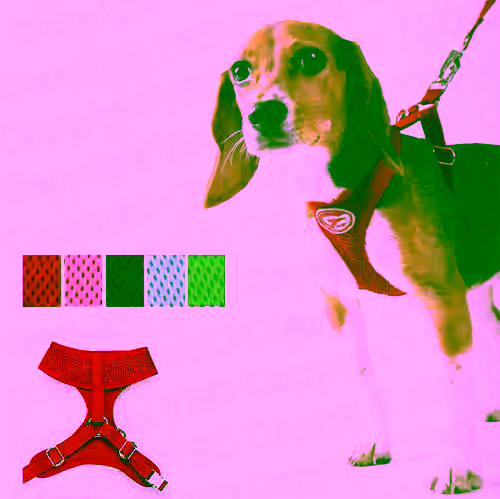 Soft Mesh Dog Harness - Yellow