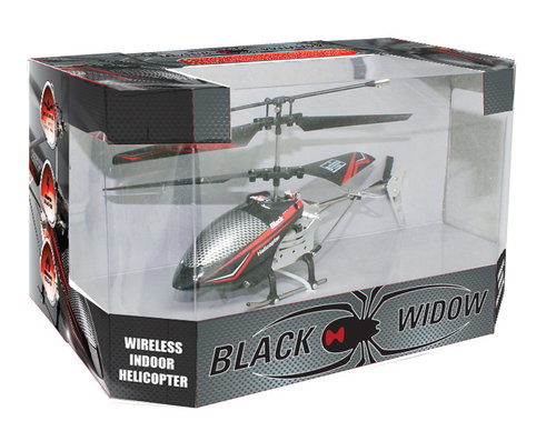 Black Widow 3.5ch Mini RC Metal Helicopter with Gyro