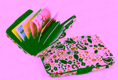 Aluminum Wallet - Paisley