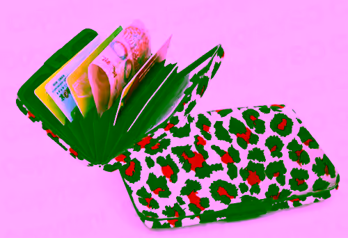 Aluminum Wallet - Leopard