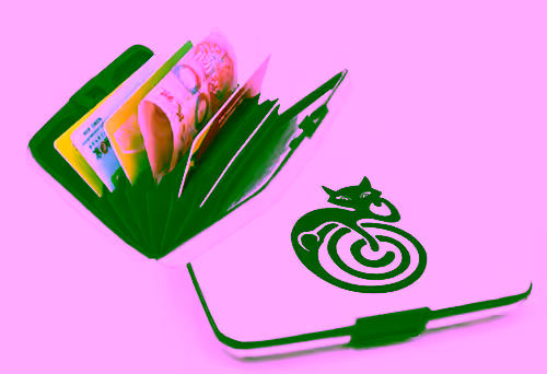 Aluminum Wallet - Cat Spiral