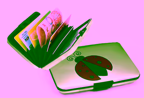 Aluminum Wallet - Ladybug