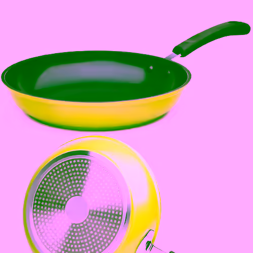 Green 10" Non Stick Ceramic Deluxe Induction Pan