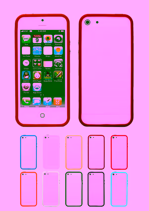 Silicone TPU  - Iphone 5 Case