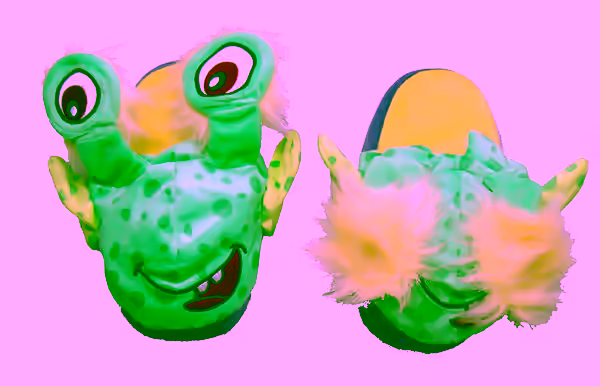 Stomp n Pop Up Slippers - Dragon