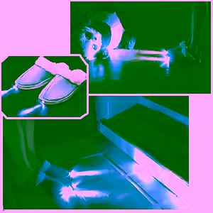 LED Light Slippers - Dark Blue