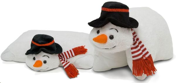 Pet Christmas Snowman Animal Pillow