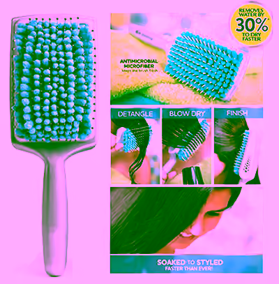 Microfiber Drying Paddle Brush 