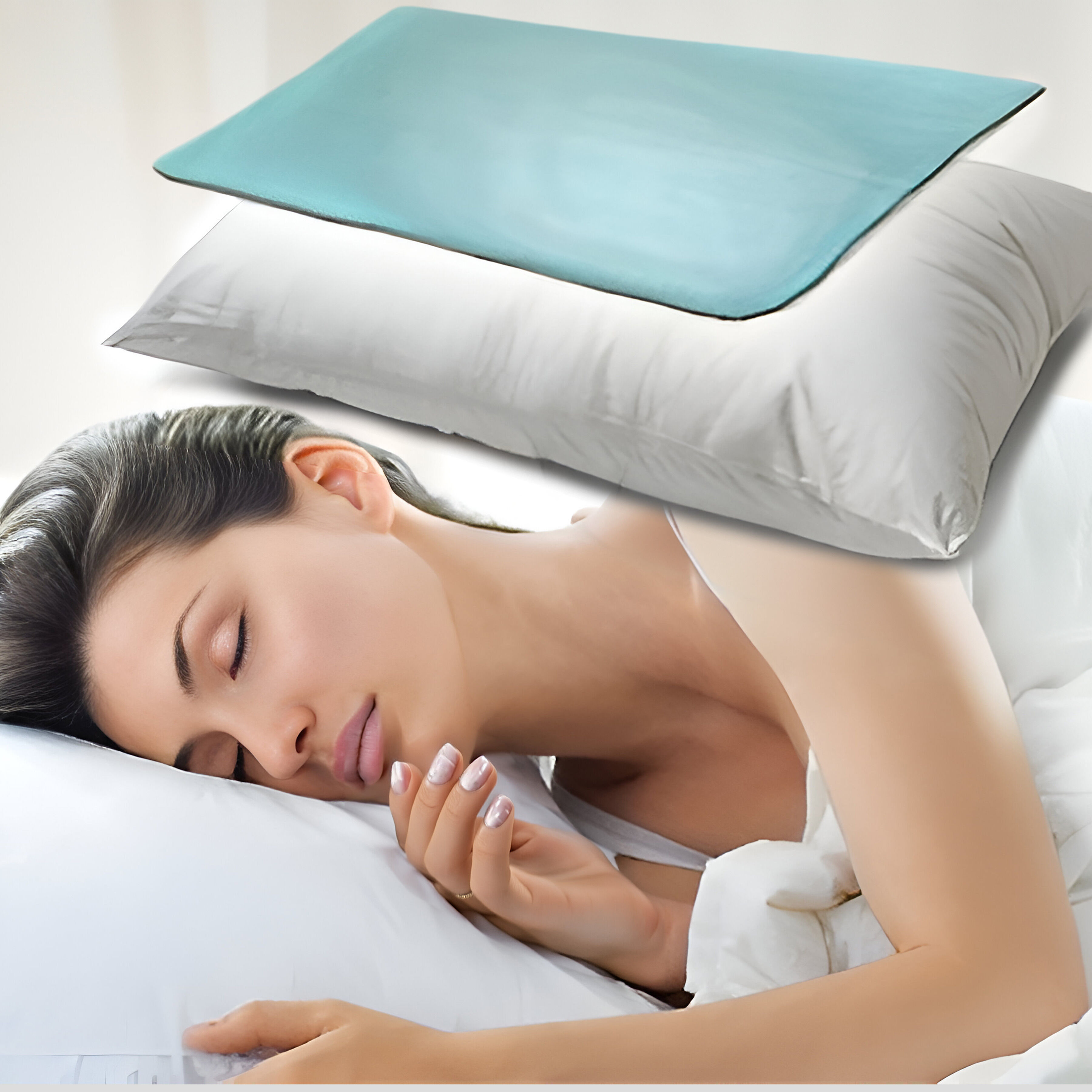 Cooling Chill Pillow Pad Insert with Durable Non-Leaking Gel Insert - Portable Personal Instant Cooling Device for Night Sweats and Hot Flashes Relief, Perfect for Menopause - Comfortable Sleep Solution, Fridge Safe, As Seen on TV
