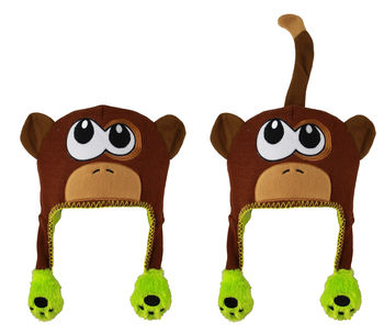 Press n Flip Animal Hat - Monkey