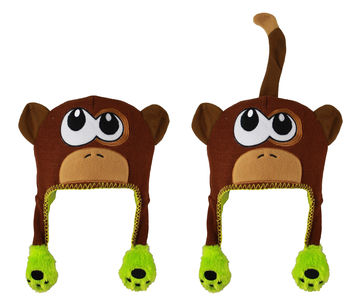 Press n Flip Animal Hat - Monkey