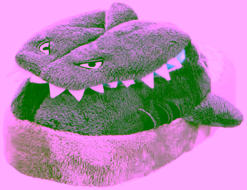 Stomp n Pop Up Slippers - Shark