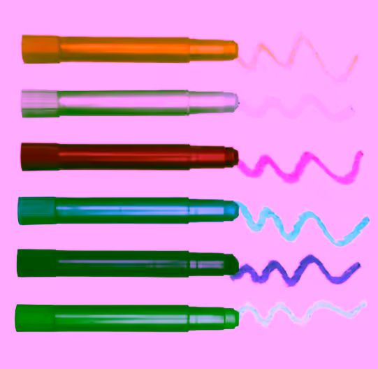 Hair Chalk Metallic Pens