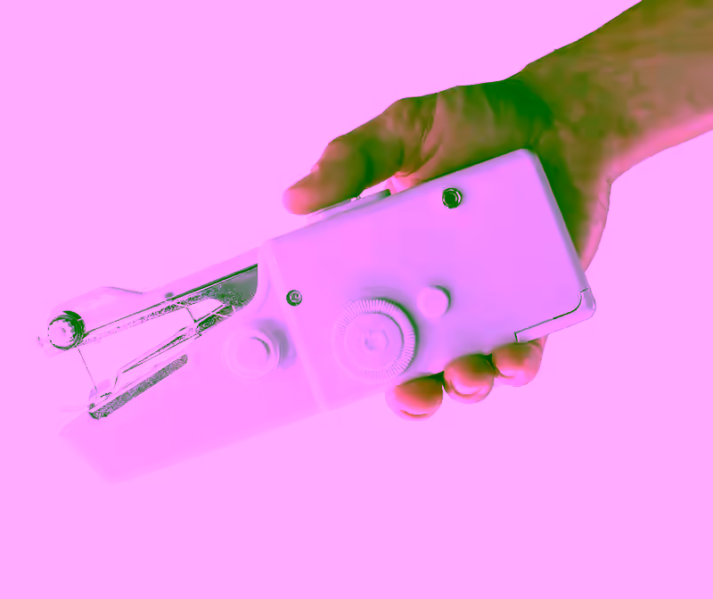 Portable Handheld Sewing Machine - Stitch Sew Quick Handy Household Cordless Repairs & DYI Clothing