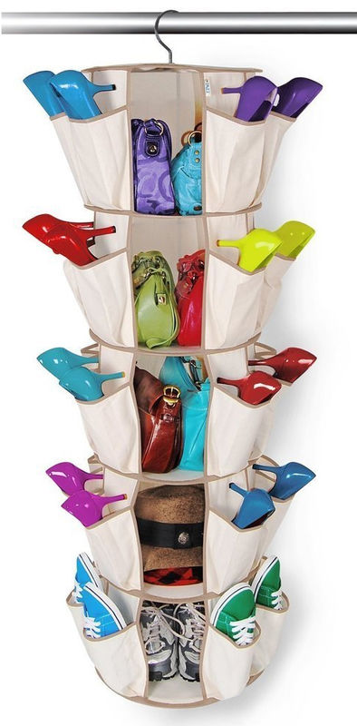 Spinning Closet & Shoe Organizer Carousel - 5 Tier