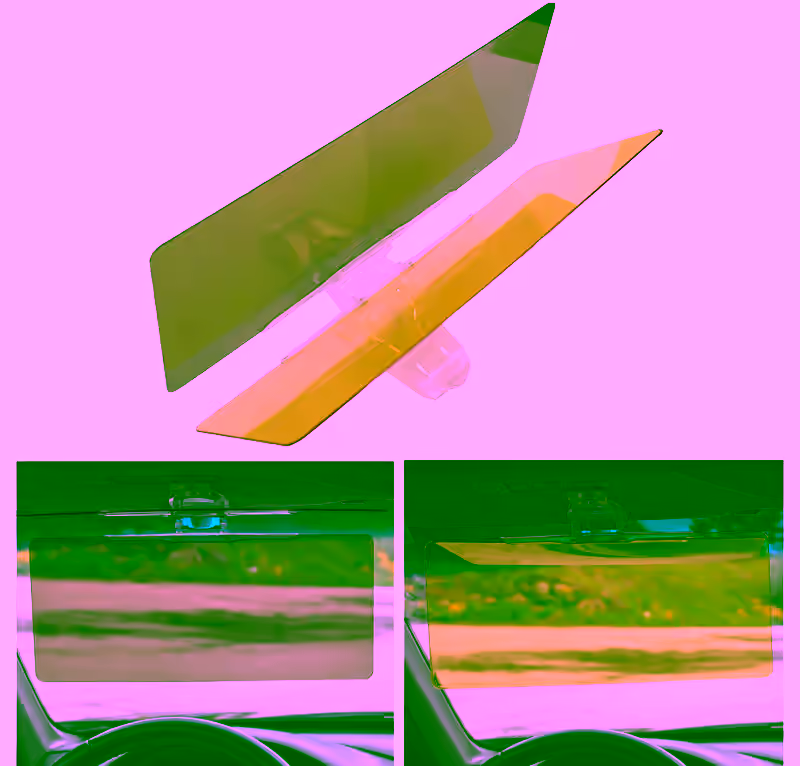 Car Sun Visor Extension, Car Anti Glare Driving HD Visor, Universal Day and Night Vision Anti-Glare Windshield Extender