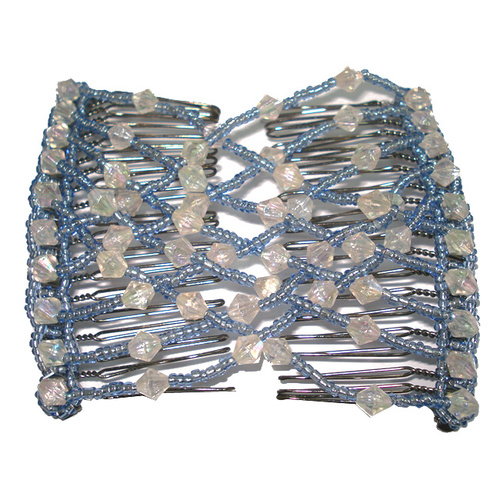 Easy Stretchable Hair Combs - Light Blue Clip