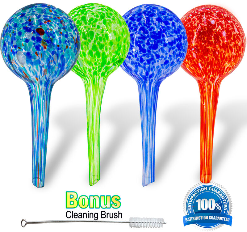 Plant Watering Globes - Automatic Watering Bulbs - 4pc Mini