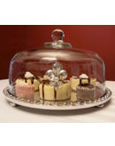 Fleur de Lis Cake Plate