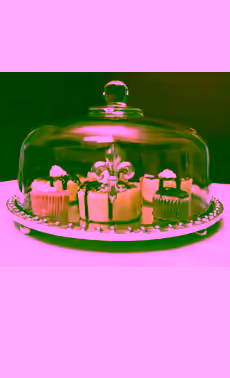 Fleur de Lis Cake Plate