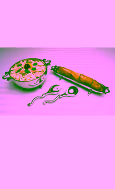 Louisa Salad Bowl & Serving Utensils